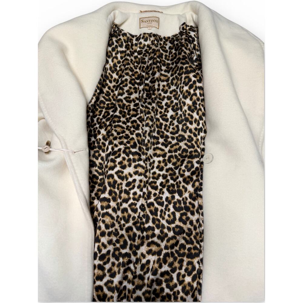 NWT Santinni London “Hepburn” Italian Virgin Wool & Cashmere Coat Size L - Picture 9 of 16